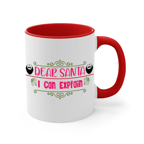 dear santa i can explain style christmas-Mug / Coffee Cup
