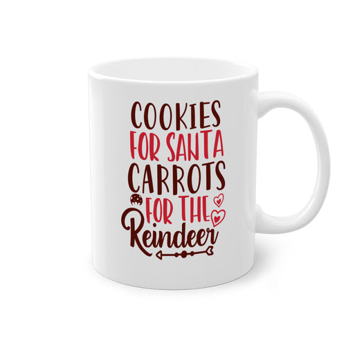 cookies for santa carrots for the reindeer christmas-Mug