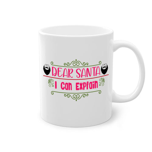 dear santa i can explain style christmas-Mug / Coffee Cup