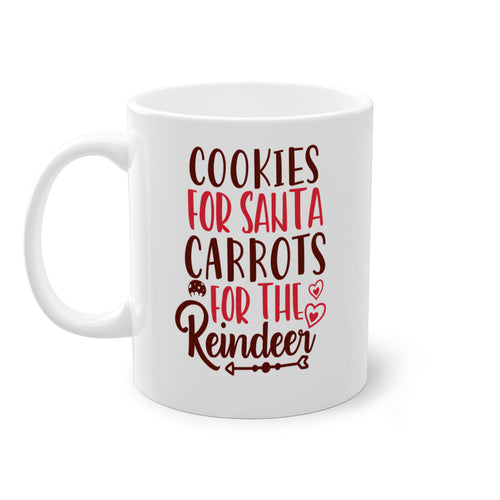 cookies for santa carrots for the reindeer christmas-Mug