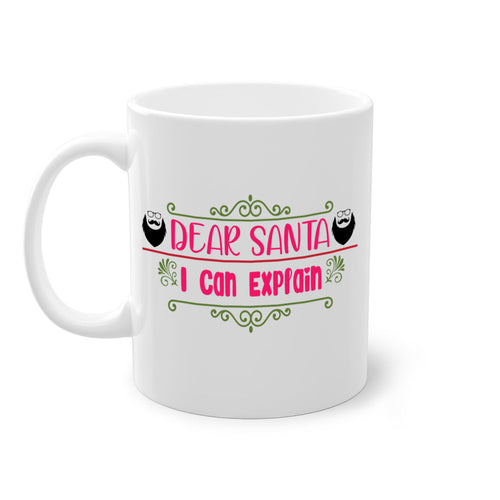 dear santa i can explain style christmas-Mug / Coffee Cup
