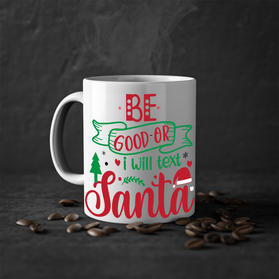 i will text santa style 61#- christmas-Mug