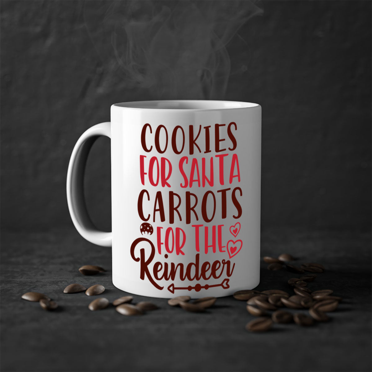 cookies for santa carrots for the reindeer christmas-Mug