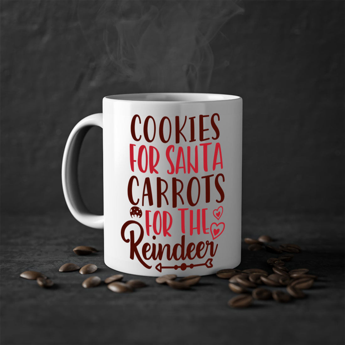 cookies for santa carrots for the reindeer christmas-Mug