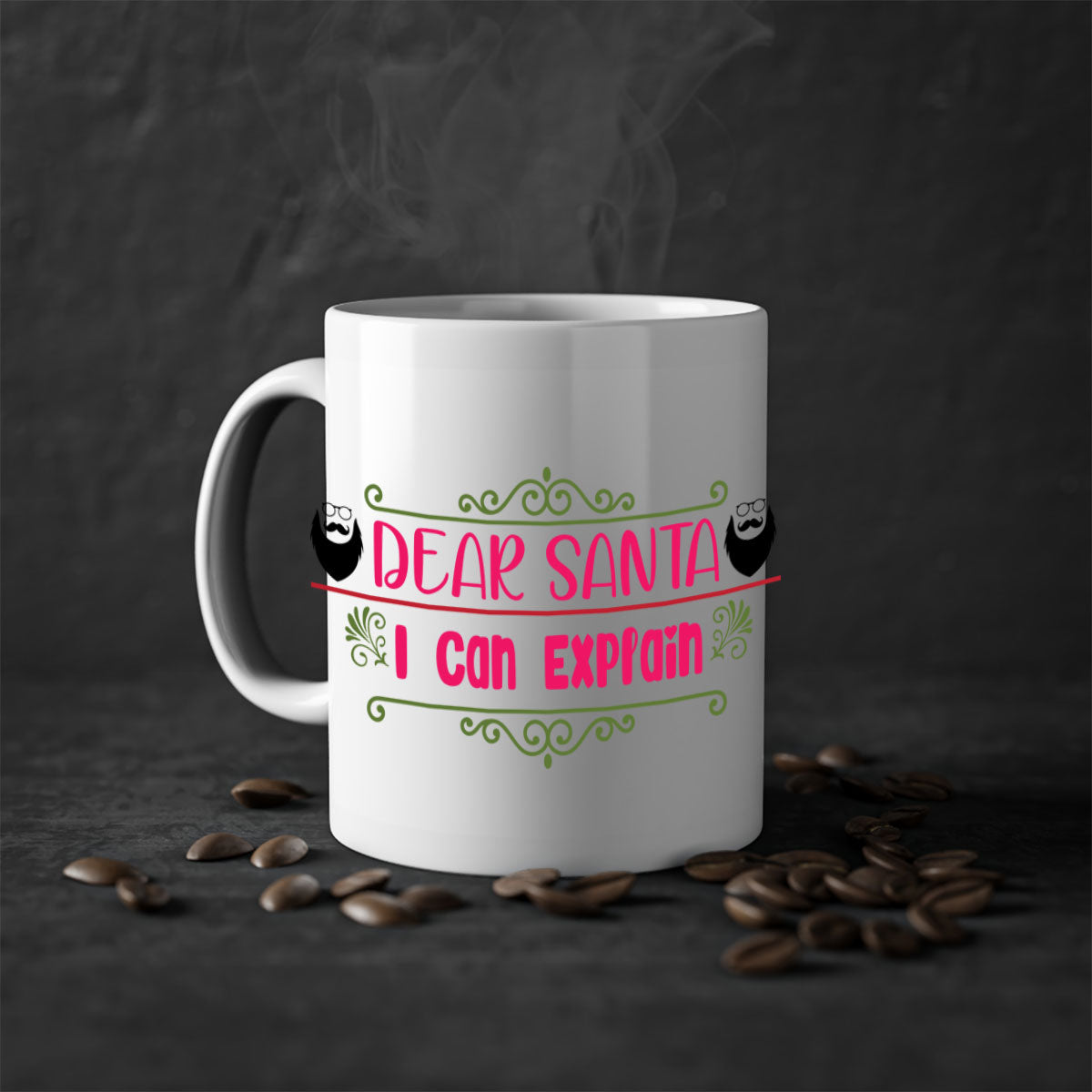 dear santa i can explain style christmas-Mug / Coffee Cup