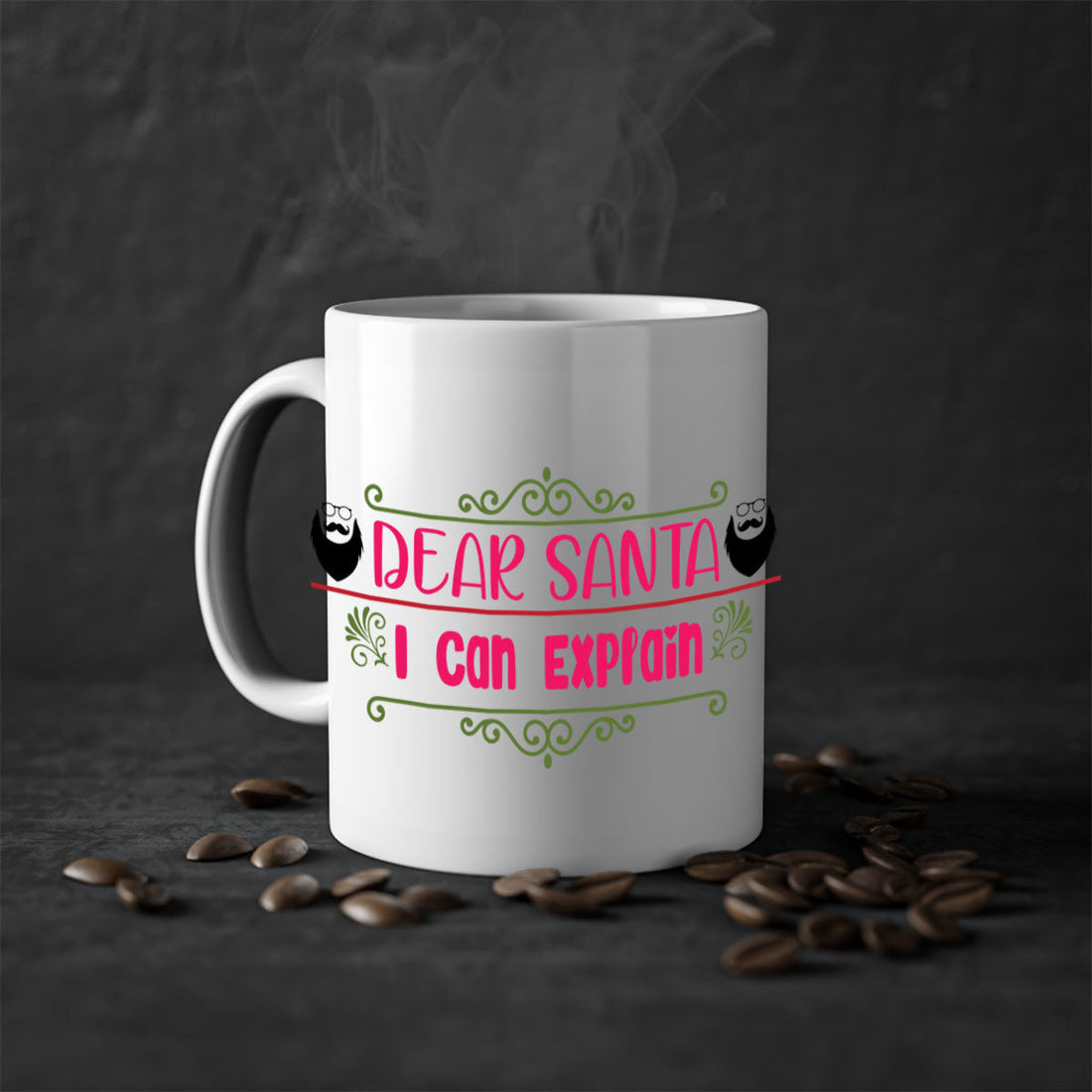 dear santa i can explain style christmas-Mug / Coffee Cup